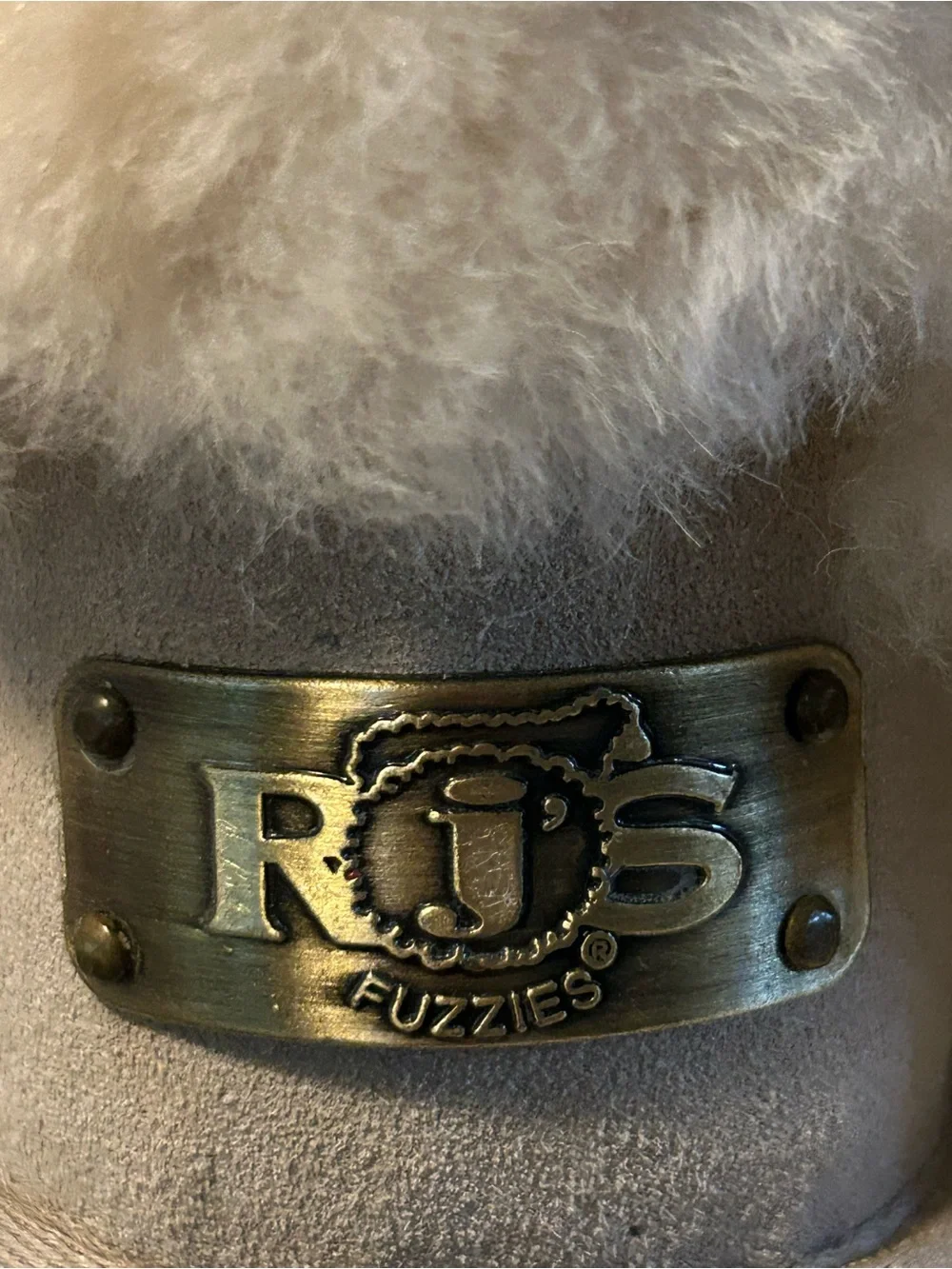 Rj’s FUZZIES, Shearling Pom Pom Beige Winter Boots